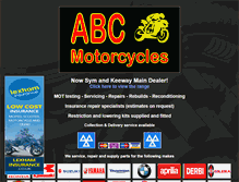 Tablet Screenshot of abcmotorcycles.co.uk